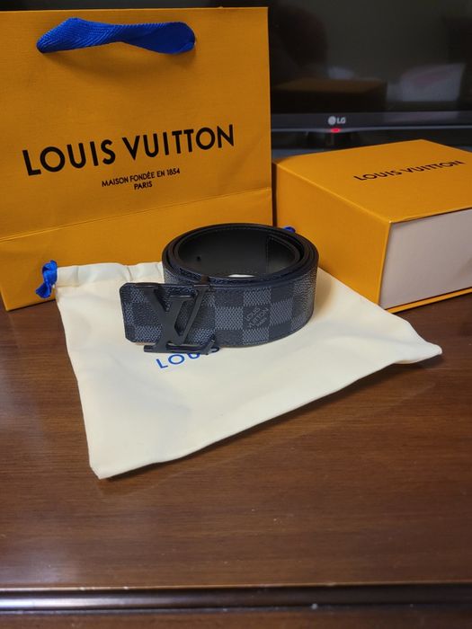 Curea LV barbati Damier Graphite