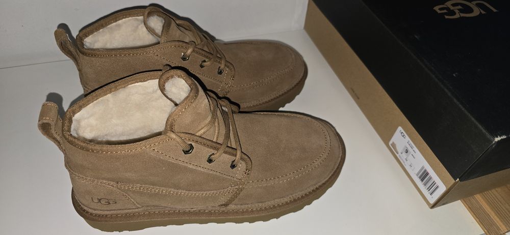 Боти UGG, естествена кожа ( велур) , овча вълна!