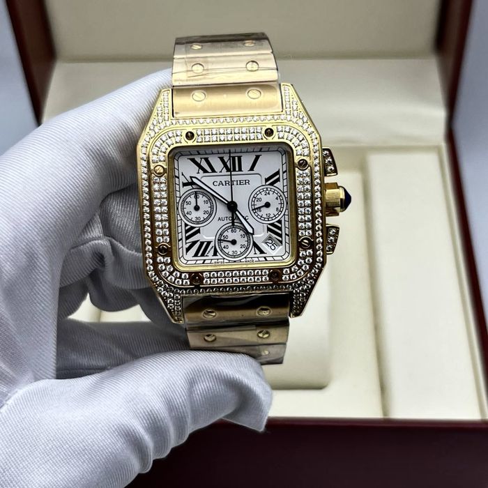 ceas cartier santos 100