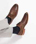 Pantofi derby 41 plain toe Oliver Jacob Portugal NOU piele moale