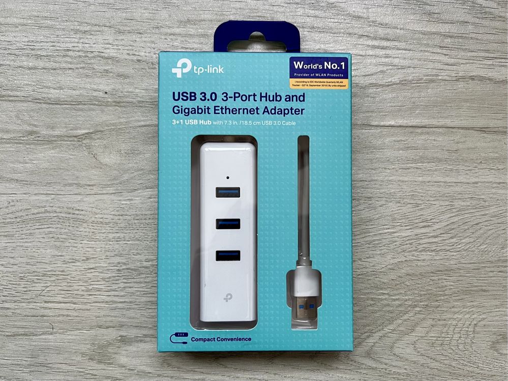 TP-LINK UE330 - Adaptor USB 3.0 cu 3 porturi USB si Ethernet Gigabit