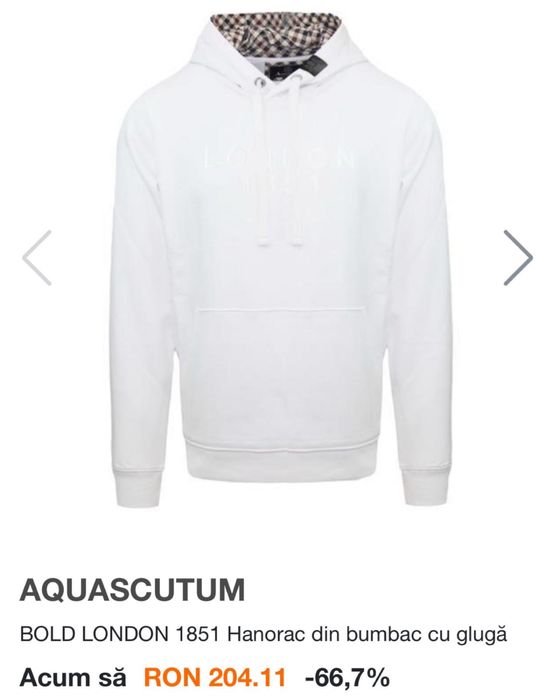 Hanorac Aquascutum produs Original Nou la pret Redus