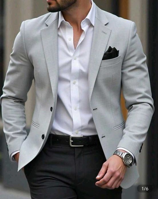 Vând Sacou Gri Bărbați