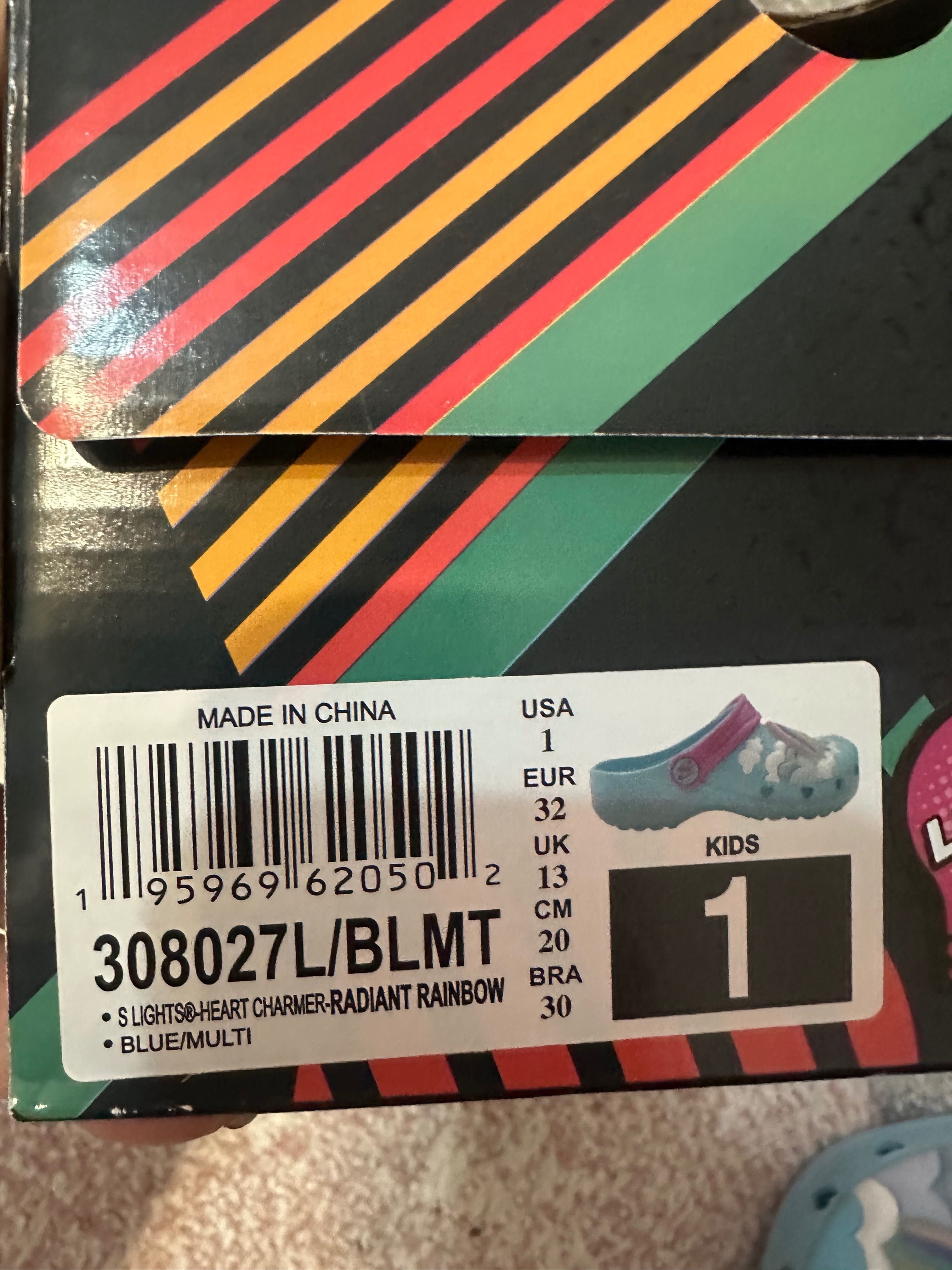 Светещи чехли(кроксове) за момиче Skechers 32