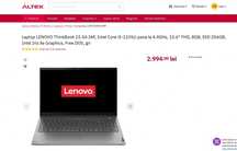 Laptop LENOVO ThinkBook 15 cu procesor i5-1235U , nou , sigilat