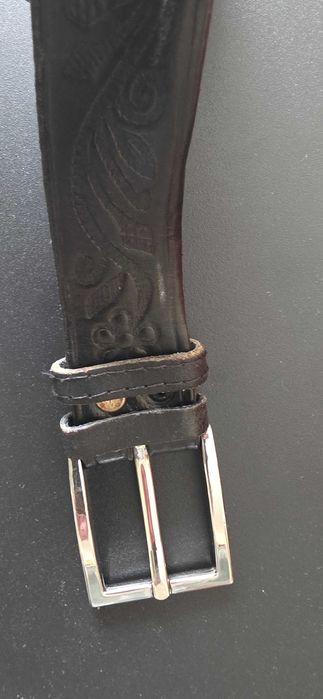 Curea de piele Made in Italy cu model