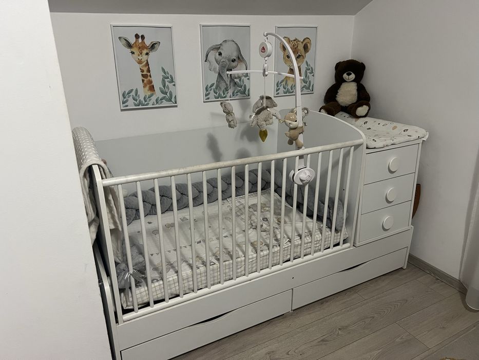 Patut bebe transformabil 120x70