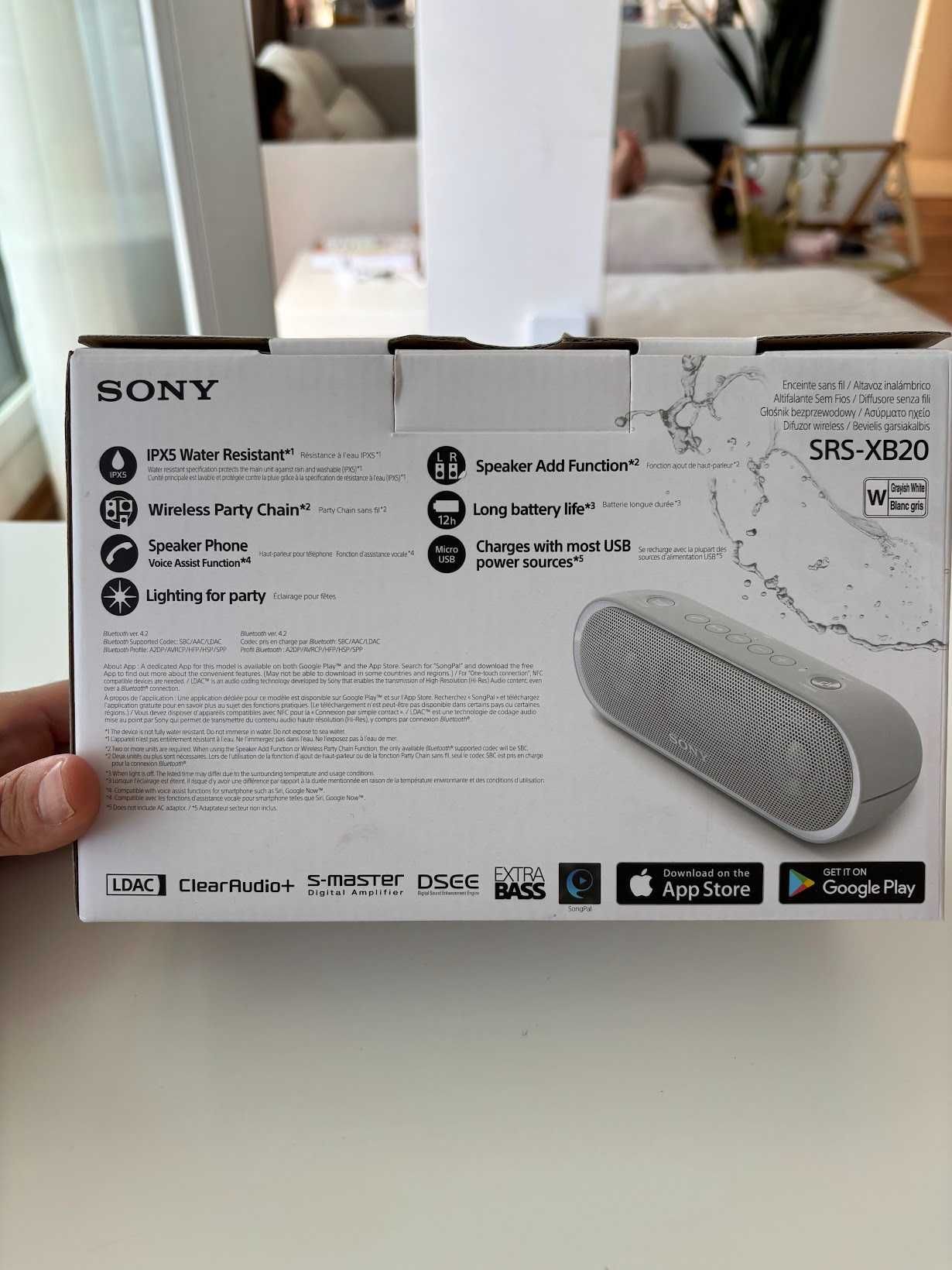 Sony блутут колонка XB20 С EXTRA BASS™ и BLUETOOTH