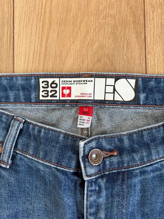 Engelbert Strauss 52 L barbati Denim Workwear pantaloni