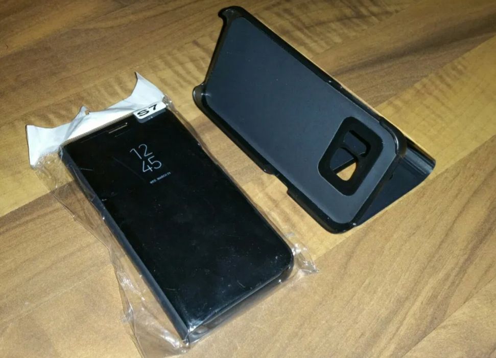 Husa flip mirror clear view Samsung J4 J6 A6 J6+ A6+ Plus A7 A9 2018