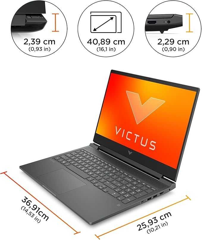 Hp Victus 16 FHD IPS 165Hz  i7-13700HX DDR5 16GB SSD 512GB RTX 4060 8