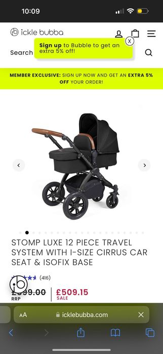 Carucior Ickle Bubba 3 in 1