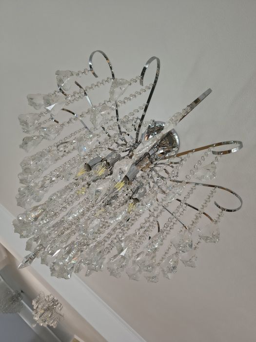Candelabru modern cu cristale – 7 becuri
