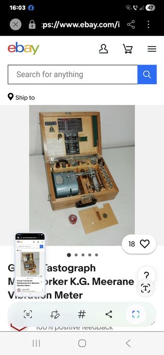 Tastograf,Aparat măsurat vibratii