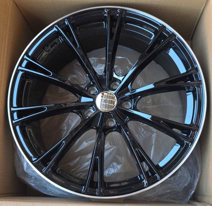 Диски R19/5-114 Черный глянец, обводка хром