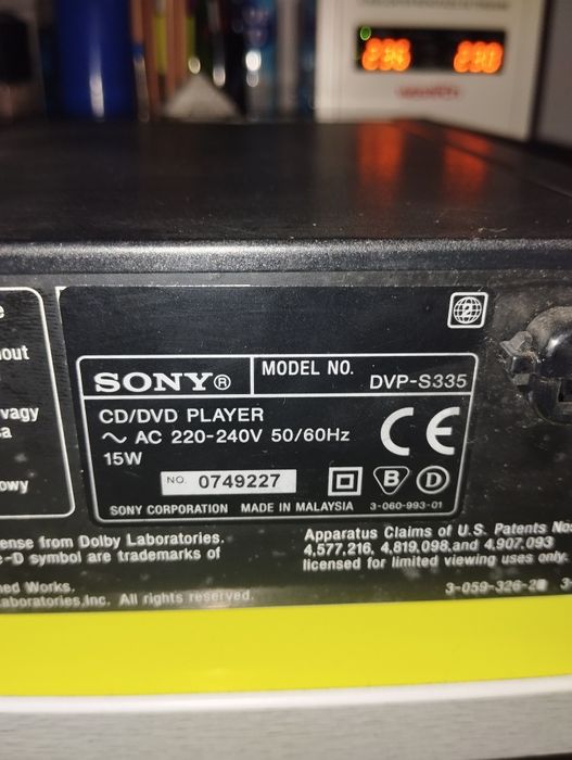 Cd/DVD Player Samsung DVP S335