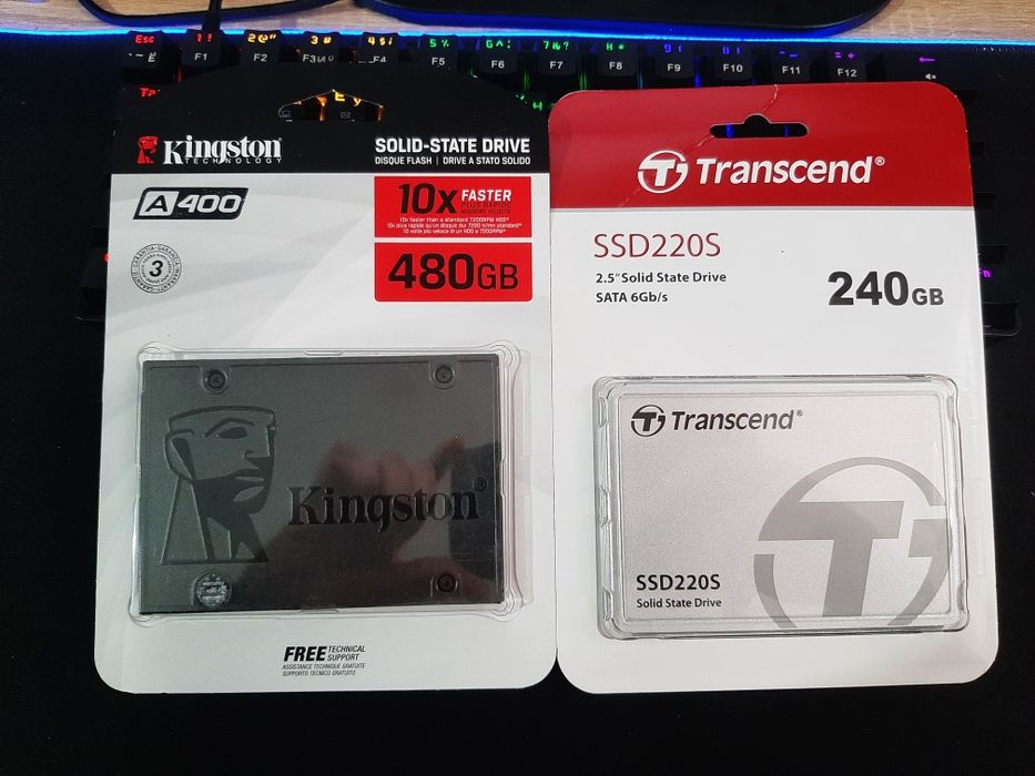 Продам SSD на 240 и 480 Gb, новые на гарантии
