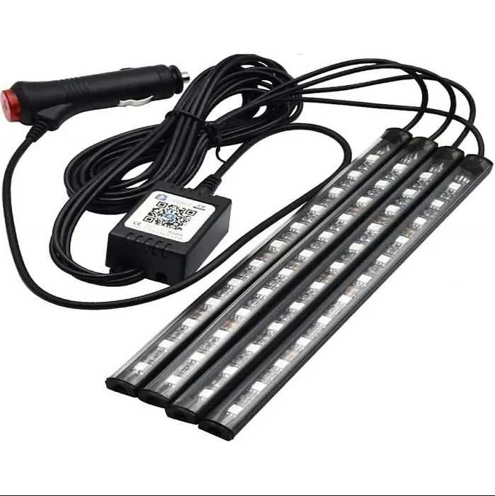 Kit Lumini Ambientale Auto Interior RGB 9 SMD 8 Culori KIT LED