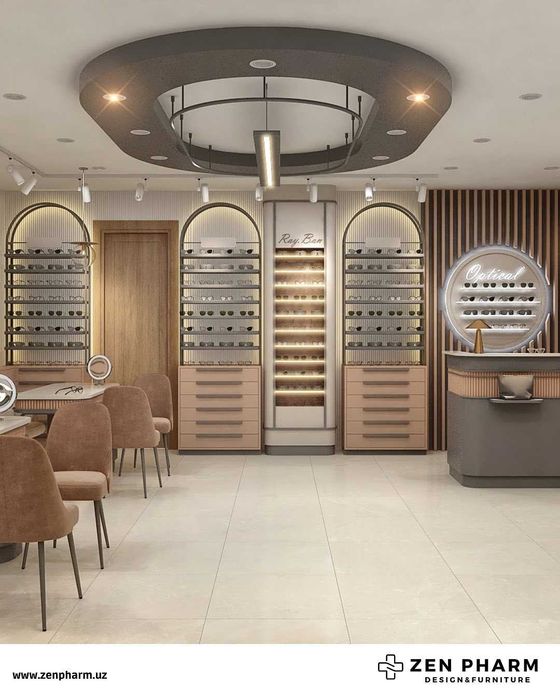 Мебель и витрины для оптики/ Optika do’konlari uchun mebel va vitrina