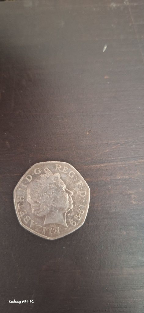 50 Pence 1999 Elizabeth II D G REG F D