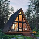 Строительство A-frame  (афрейм) домов!