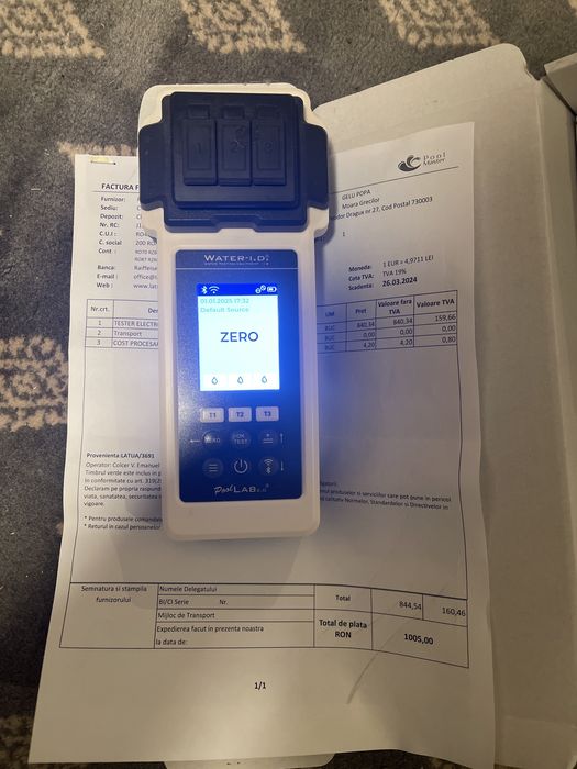 Tester electronic pentru apa