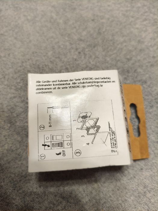 Buton iluminat Kopp Venice, culoare platinum, 1 bucată – model 6013970