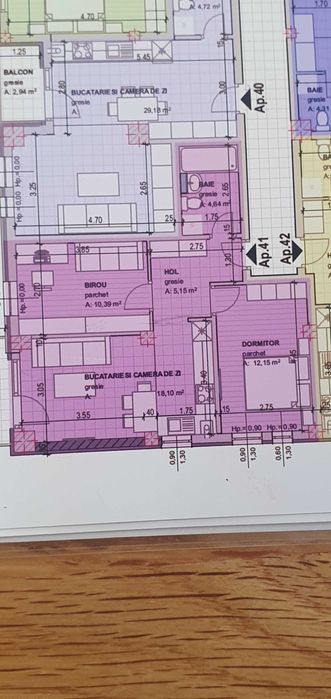 Ap.3 camere Et. 2 finisat + parcare subterana
