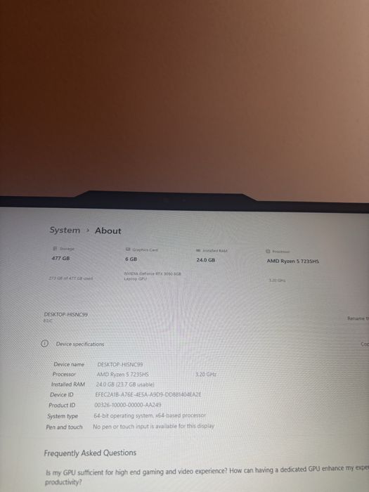 Vand laptop gaming Lenovo