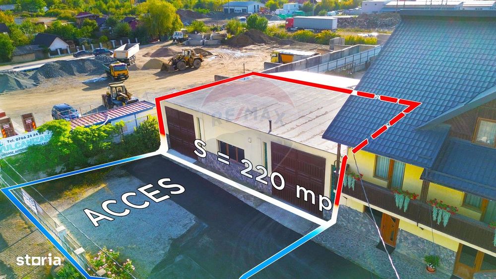 Spațiu industrial / 220mp i 5m de închiriat front stradal / acces TIR