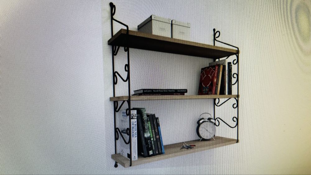 etajera medie, 72x81x20 cm, culoarea lemnului