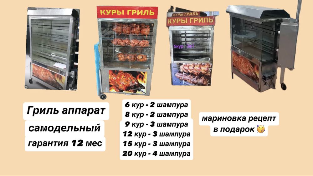 Гриль аппарат,Донер аппарат,Фритюрница,Тостер,Морозильник,Холодиль