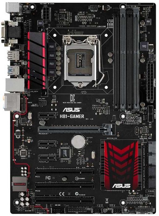 Дъно Дънна платка Asus H81-GAMER LGA 1150 DDR3 до 32gb DDR3