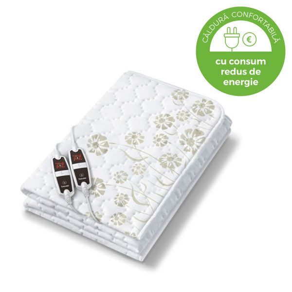 Saltea electrică încălzire Beurer UB 68 XXL – control dublu, lavabilă