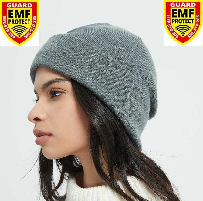 RF EMR EMP EMF 5G Електромагнитна Защита Шапка 100% Сребърни Нишки Ag+