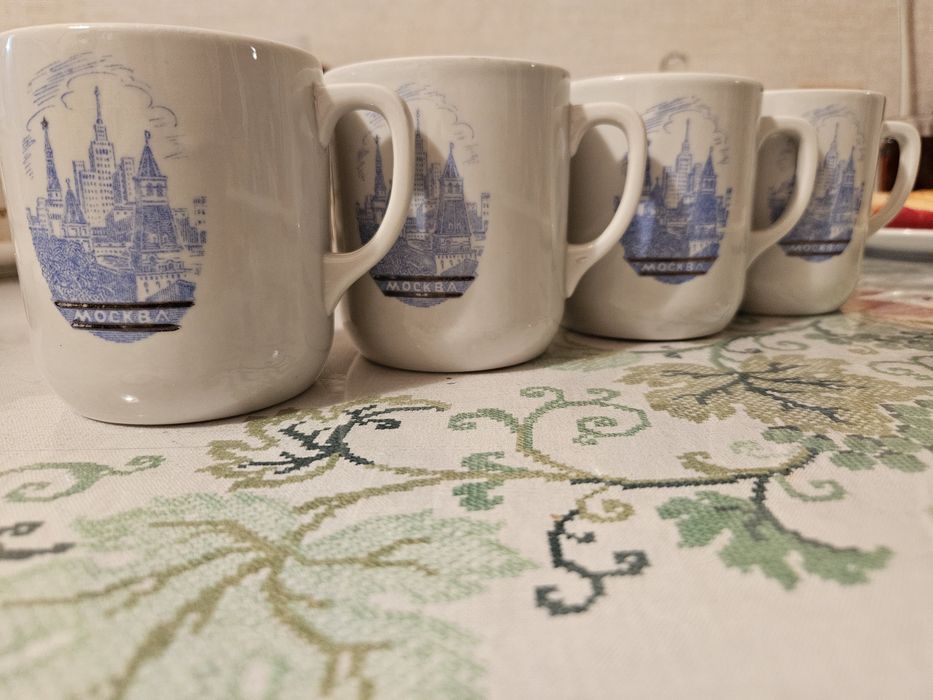 Кружки для чая, 4шт. Вербилки, СССР