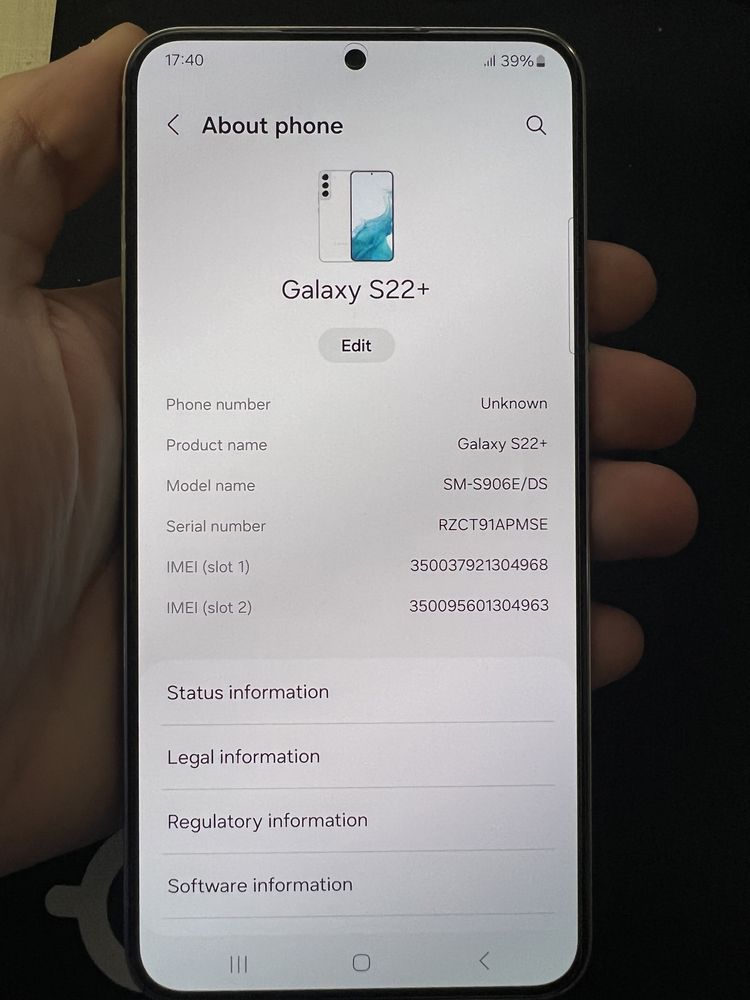 Samsung s22 plus 8/128 IMPECABIL