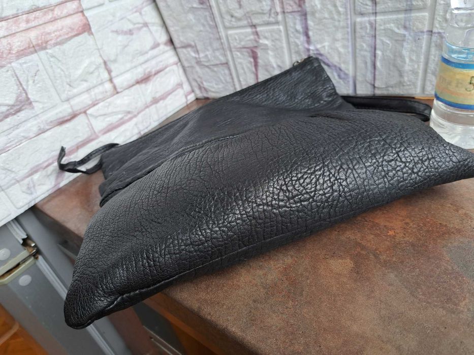 дамска чанта,малка черна чантичка,клъч,протмоне-естествена кожа