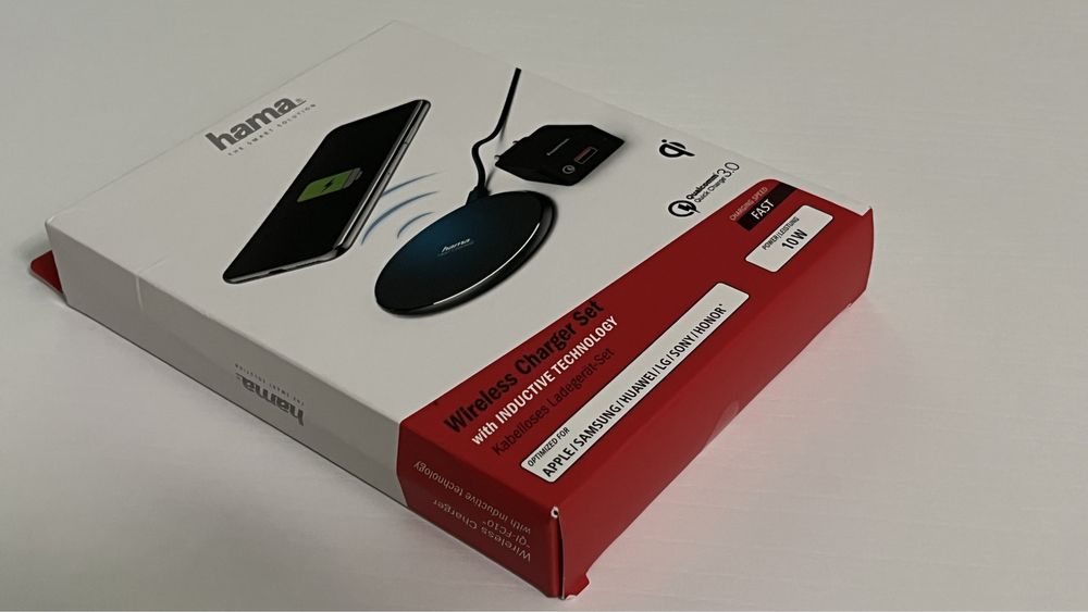 Set incarcator wireless + alimentator (sigilat, factura, garantie)