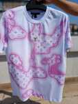 Tricou LV Louis Vuitton apare imprimeu doar la soare