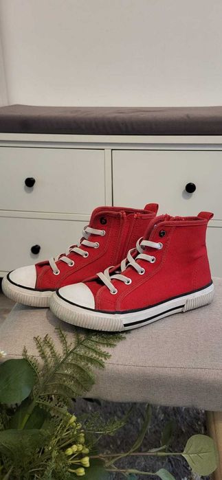 ghete rosii tip Converse copii (unisex) marima 30
