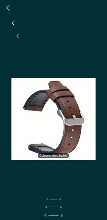 Curea silicon/piele de calitate, 22 mm, compatibilitste cu majoritatea