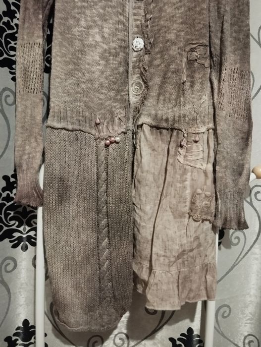 Elisa Cavaletti Club Italy rochie tunică cardigan vintage lână