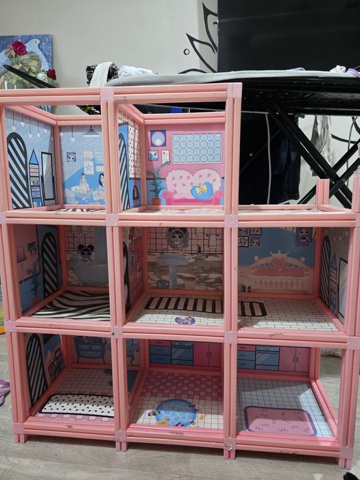 Кукольный домик 3 этажа