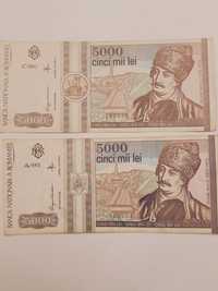 Vând bancnote 5000 lei Avram Iancu