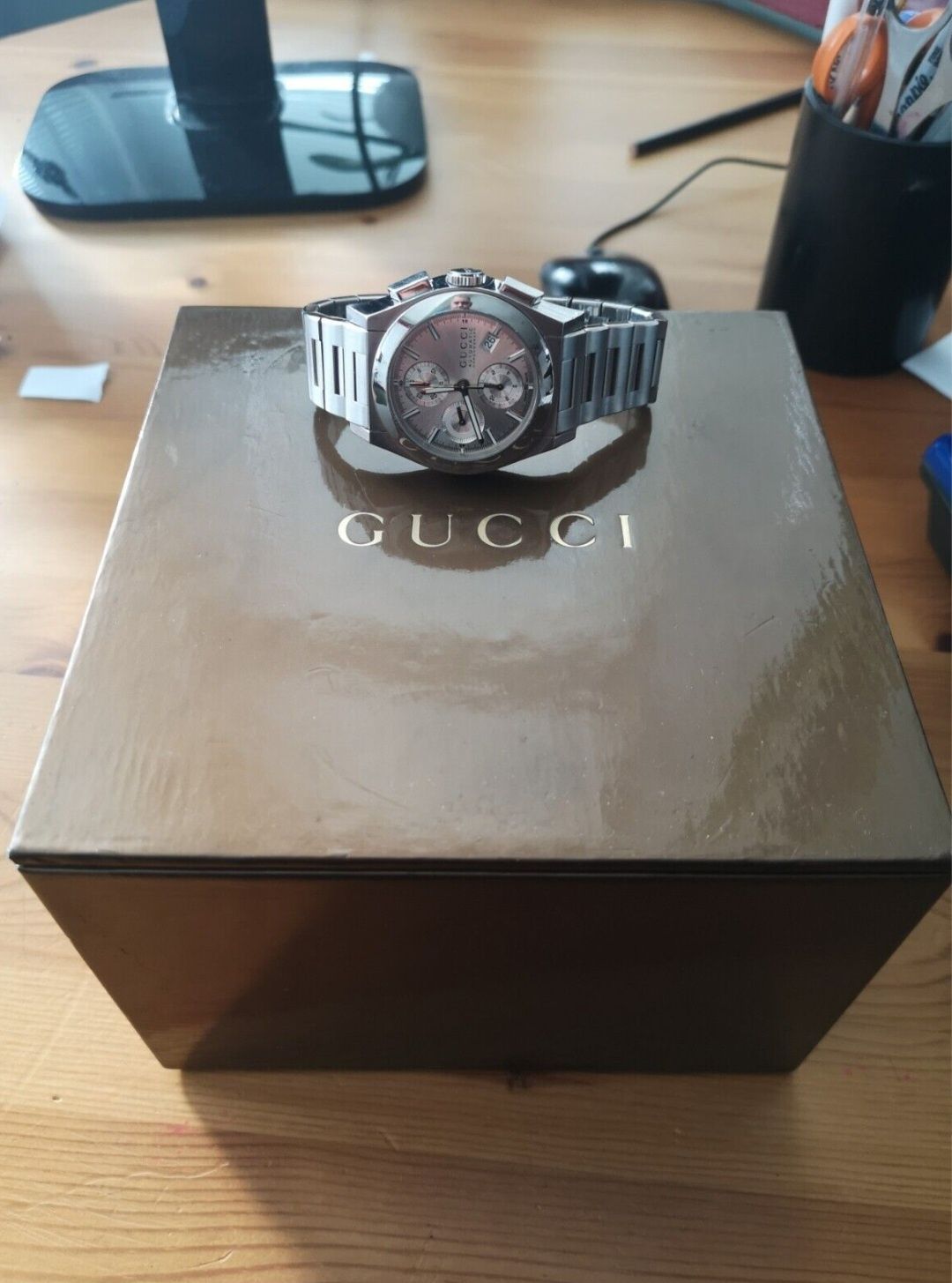 Gucci Pantheon Chronograph Automatic ETA Valjoux 7750