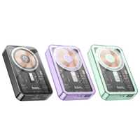 Hoco Q14A Transparent 2in1 Magnetic Power Bank 10000mAh for iPhone 15