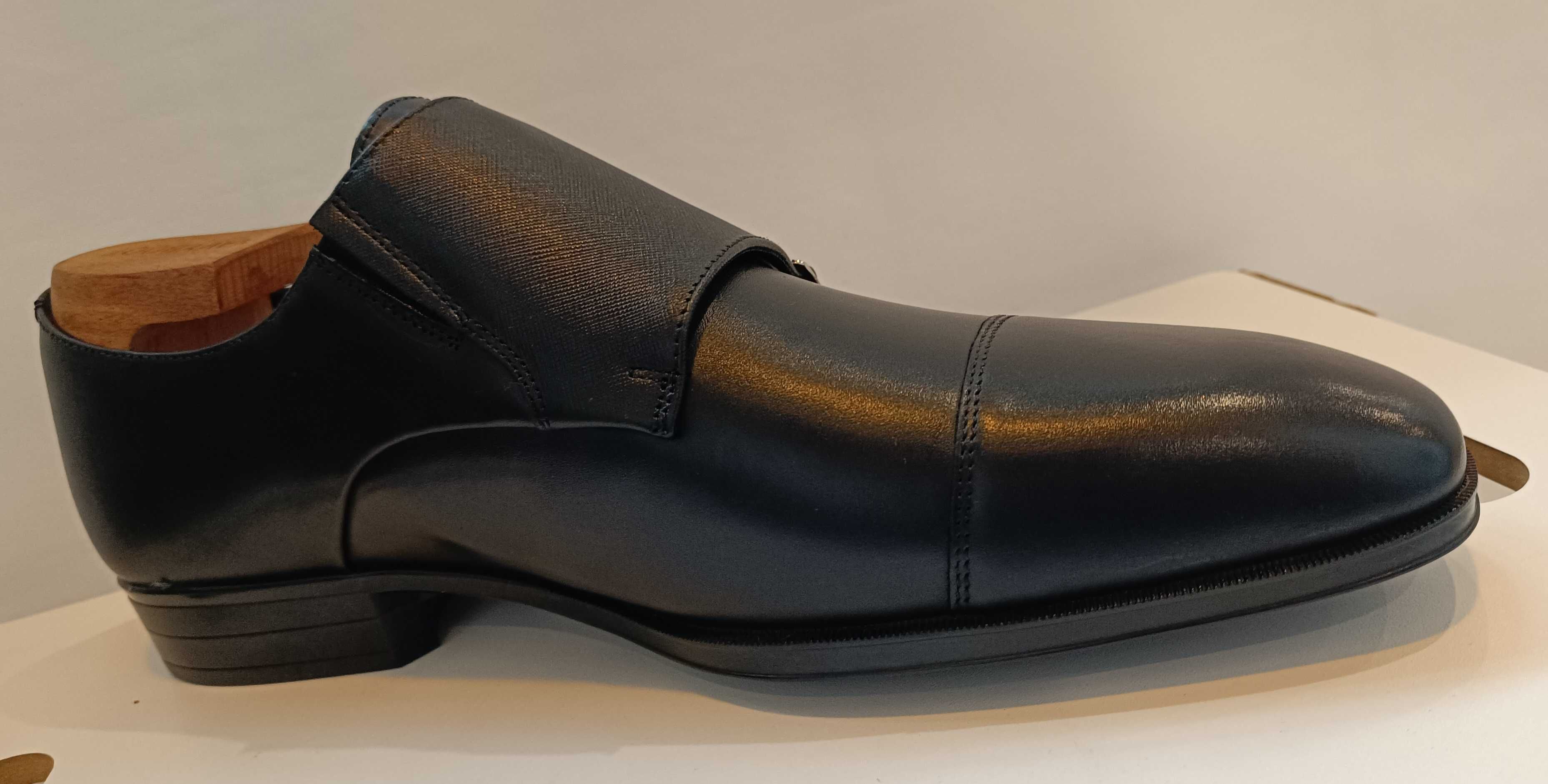 Pantofi monk 40 premium ALDO NOI piele naturala moale soft