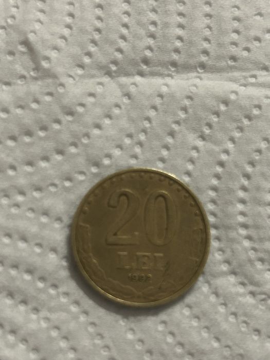 Moneda 20 lei 1992 Ștefan cel mare