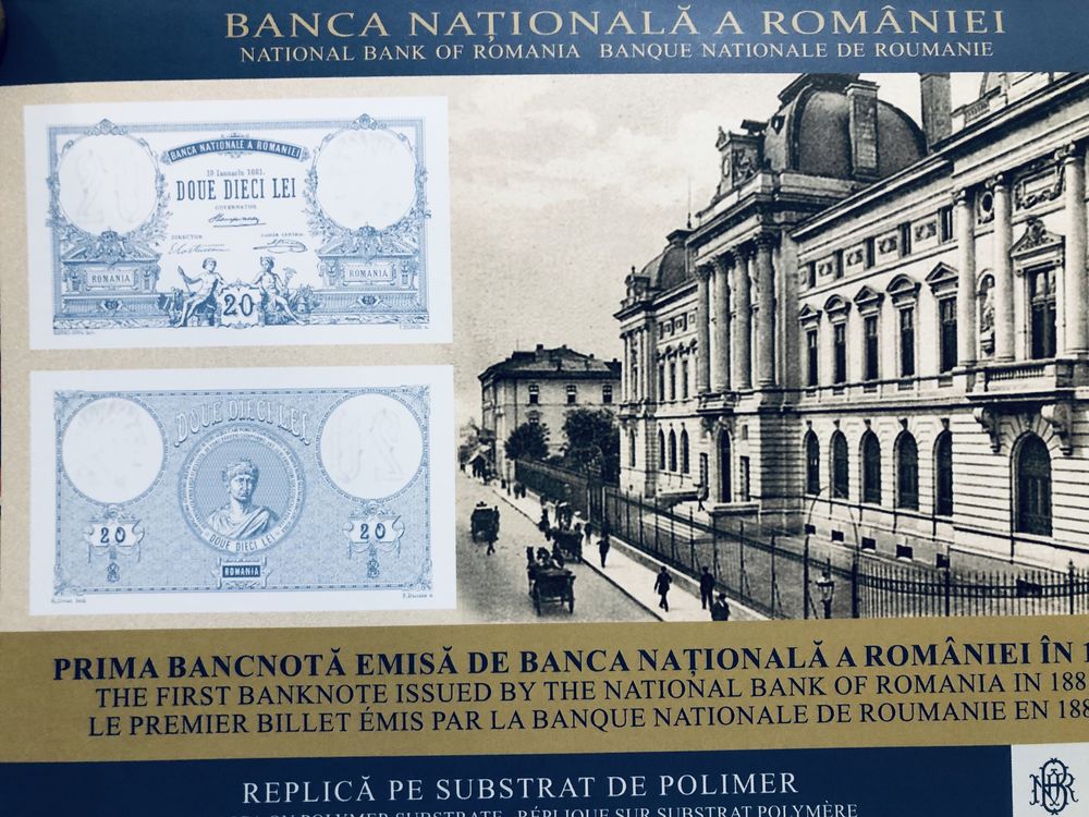 Bancnota  20 lei 1881 Polimer Replica